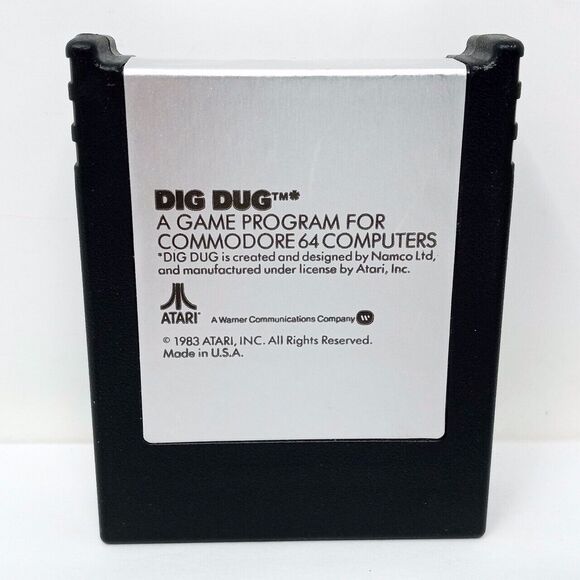 Atarisoft Dig Dug Commodore 64 Game w/ Original Box & Manual **UNTESTED** - Picture 6 of 10